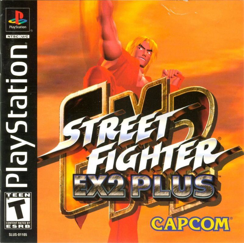 Street Fighter EX2 Plus box art for Playstation